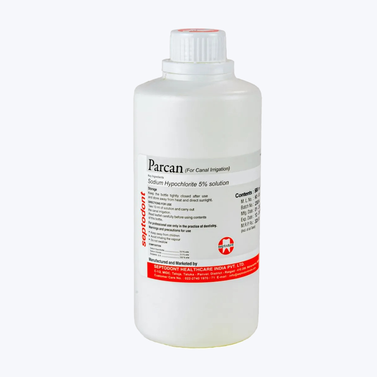 Septodont Parcan Sodium Hypochlorite Solution